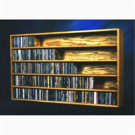WOOD SHED Solid Oak Wall or Shelf Mount CD Cabinet 503-4